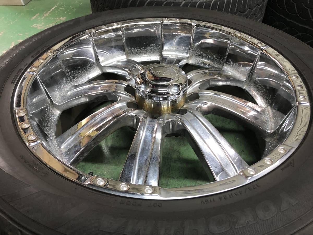 ハマー H2 24インチ タイヤ付ホイール 中古4本 ヨコハマ PARADA 325 