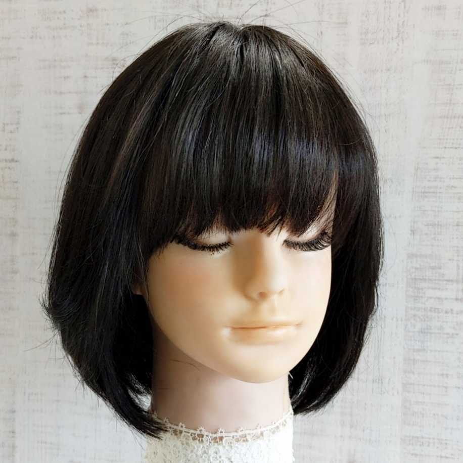 高級人毛100% サラサラつやつや医療用フルウィッグ（サラサラ人毛  