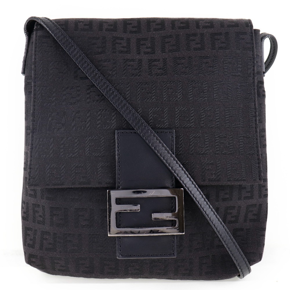 人気定番，低価 FENDI フェンディ ズッキーノ ショルダーバッグ キャンバス 黒 レディース 52070422(ショルダーバッグ)｜売買されたオークション情報、yahooの商品情報をアーカイブ公開 - オークファン かばん、バッグ