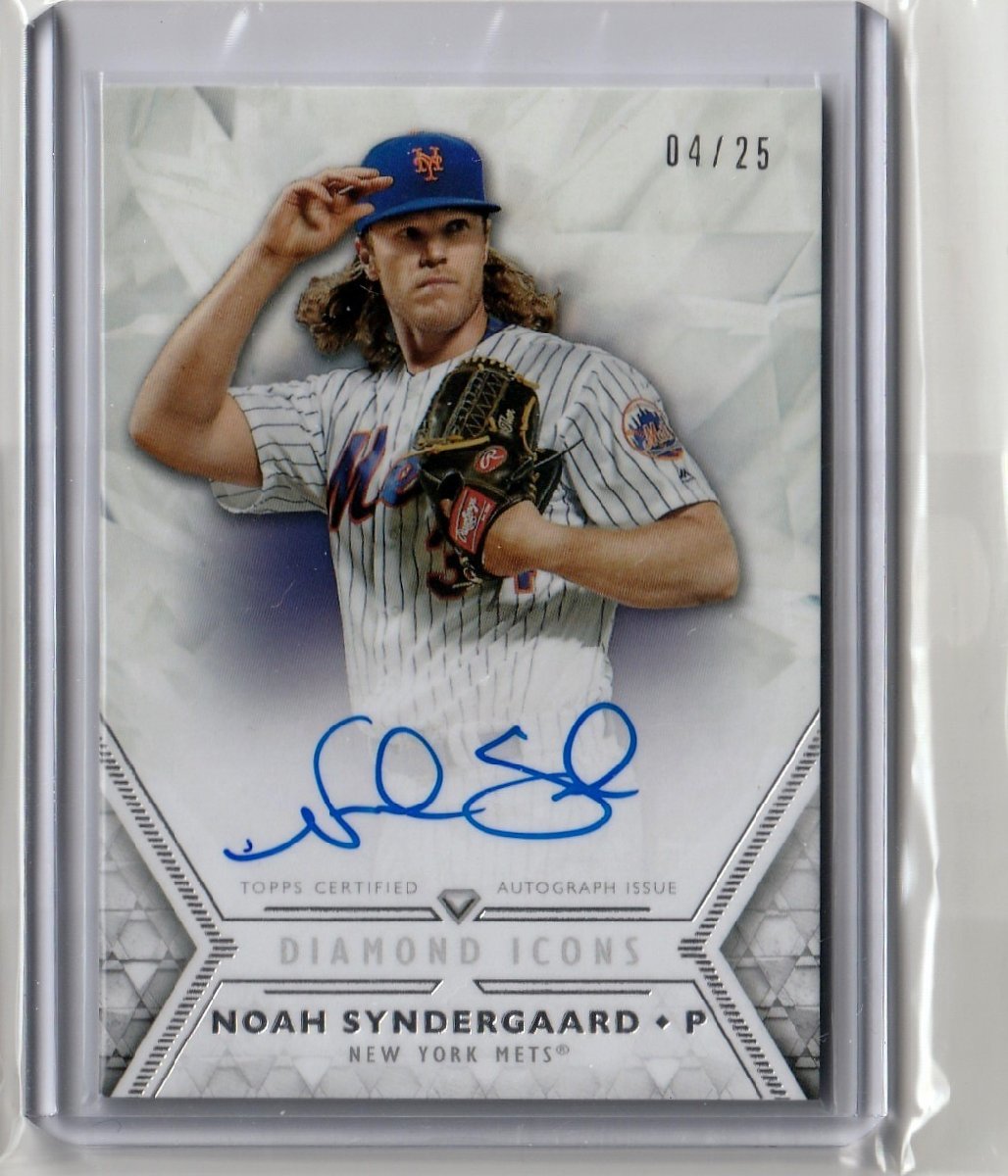 セール，定番 1円 Noah Syndergaard 4/25 直筆サインカード auto 2018 Topps Diamond Icons(Topps)｜売買されたオークション情報、yahooの商品情報をアーカイブ公開 - オークファン シングルカード