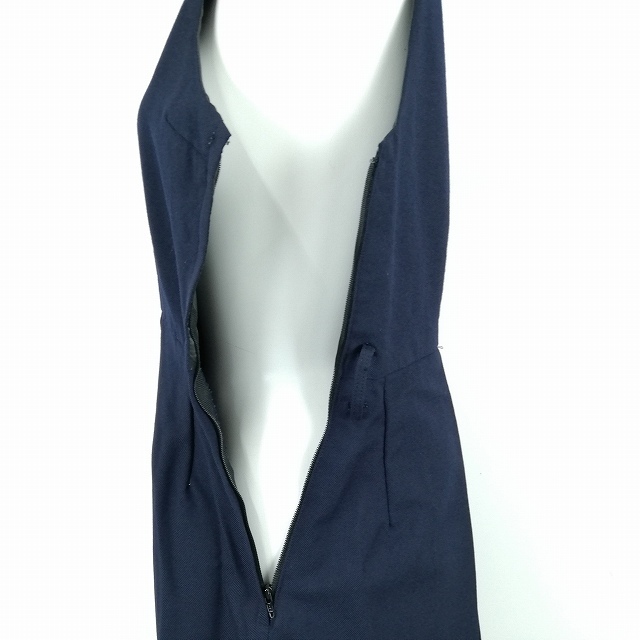 1円 イートン ジャンパースカート 上下2点セット 大きいサイズ 冬物 長袖 女子 学生服 中学 高校 紺 制服 中古 ランクB NA9457_6