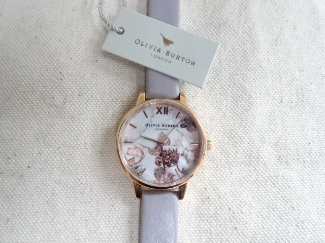 5M274BC◎OLIVIA BURTON オリビアバートン マーブルフローラル グレー 