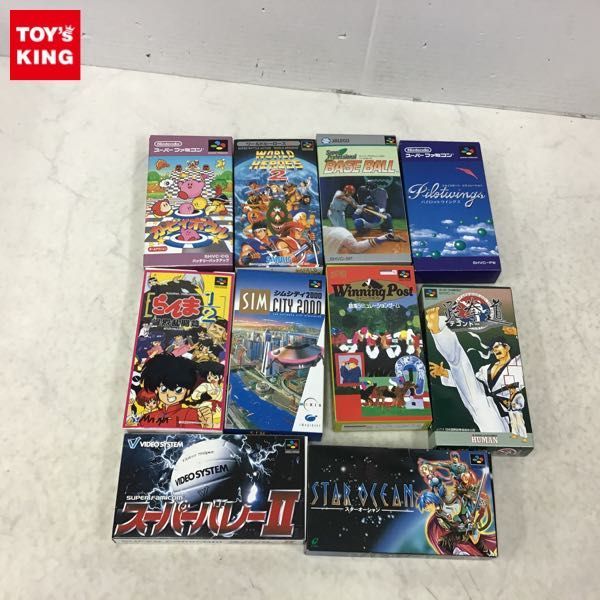 1円～ スーファミ ソフト ウイニングポスト、スターオーシャン、シムシティ2000、カービィボウル他