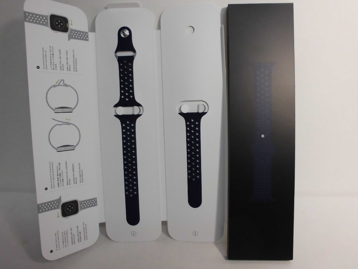 送料無料，定番人気 キングラム[01]Apple Watch[アップルウォッチ]★未使用★Nike Series7 45MMスターライトアルミニウム スポーツバンドネイビー【送料無料】2