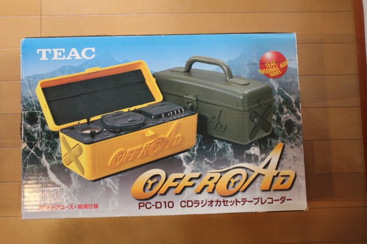 TEAC CDラジカセ PC-D10 OFF ROAD 希少 箱あり TEAC PC-D10 ティアック