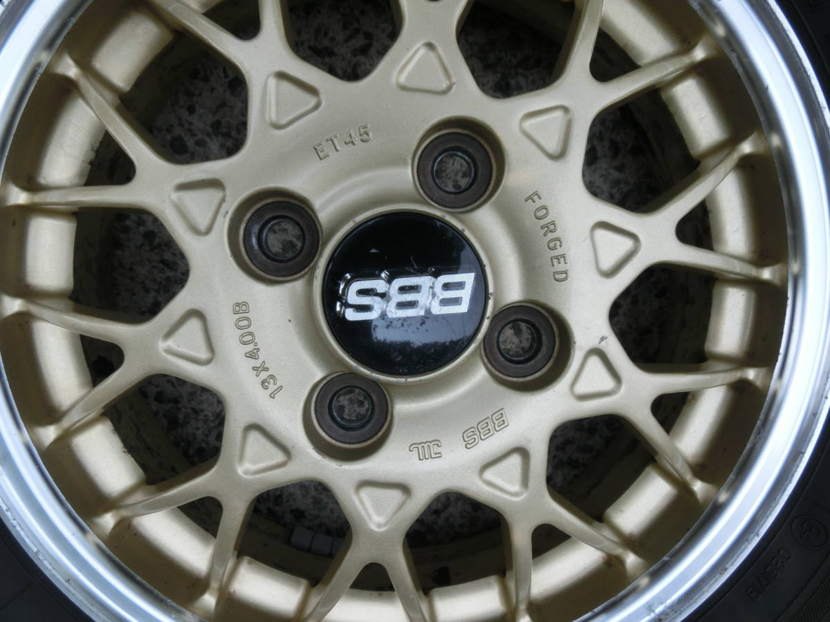 BBS・スバル純正オプション・13インチ・4J・+45・ブルーアース145 