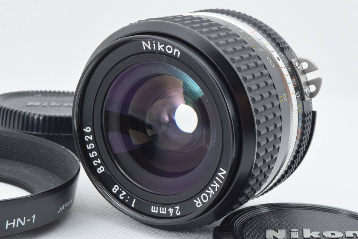 ☆美品☆ Nikon ニコン Ai-S Nikkor 24mm F2.8 広角 単焦点レンズ 光学