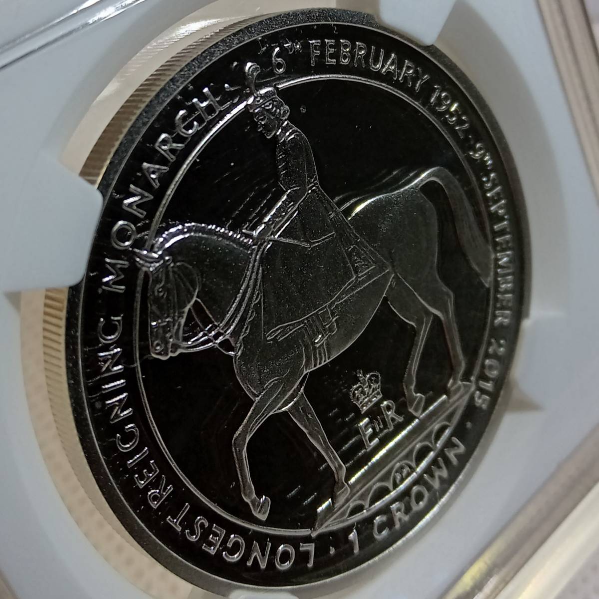 銀貨 最高鑑定 0 イギリス領マン島 マン島 エリザベス2世 NGC イギリス