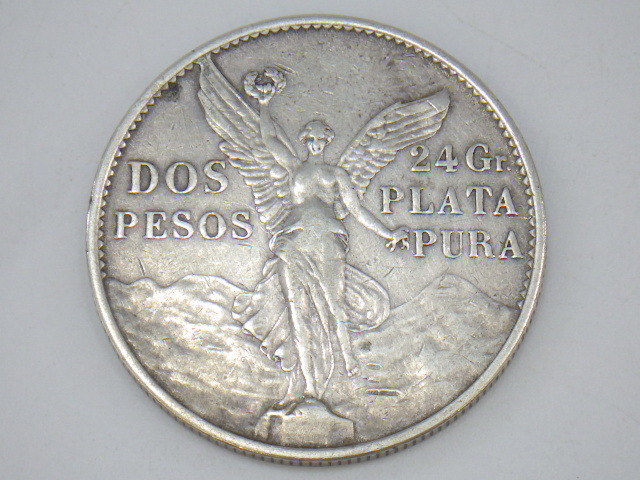 メキシコ 2ペソ 1921年 銀貨 me06 美術品・アンティーク・コレクション