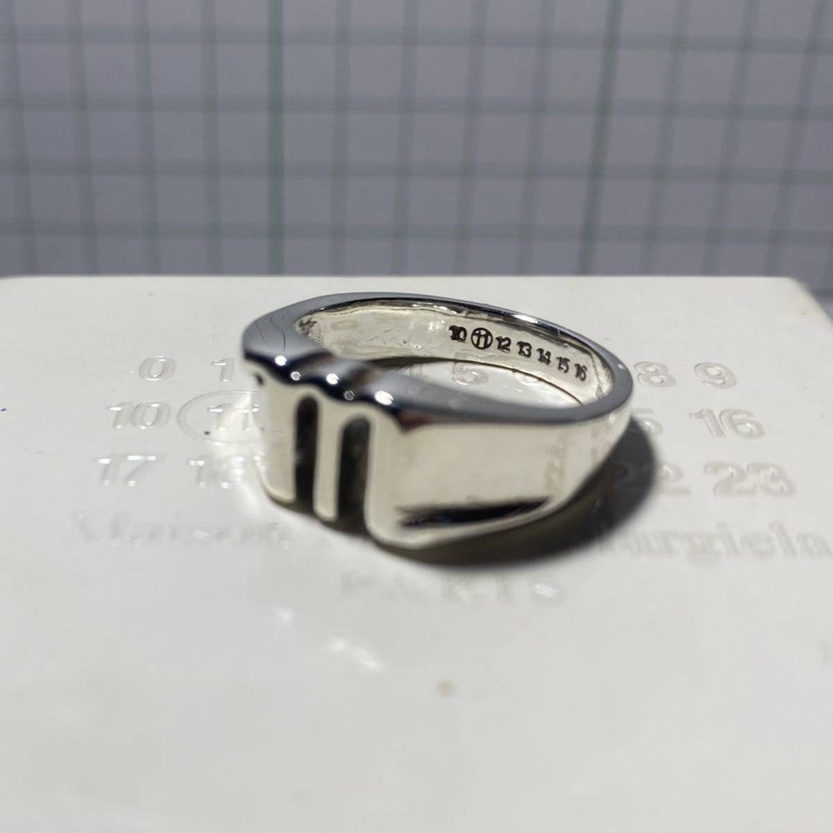 売り切り メゾンマルタンマルジェラ margiela リング シルバー925 NT35 