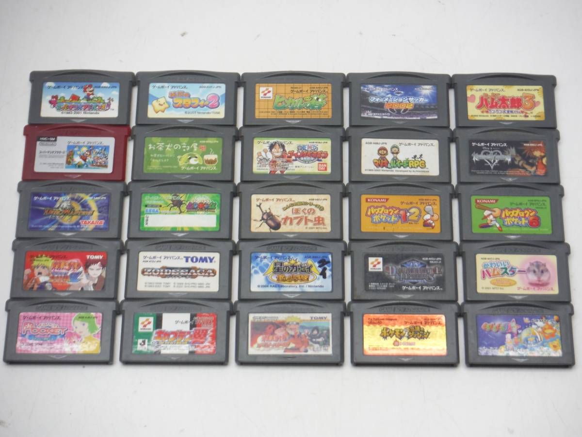 ジャンク GBA ゲームボーイ アドバンス ソフト 50本セット まとめて 検：名作 レア マリオ ゾイド カービィ 大量 まとめ(タイトル ...