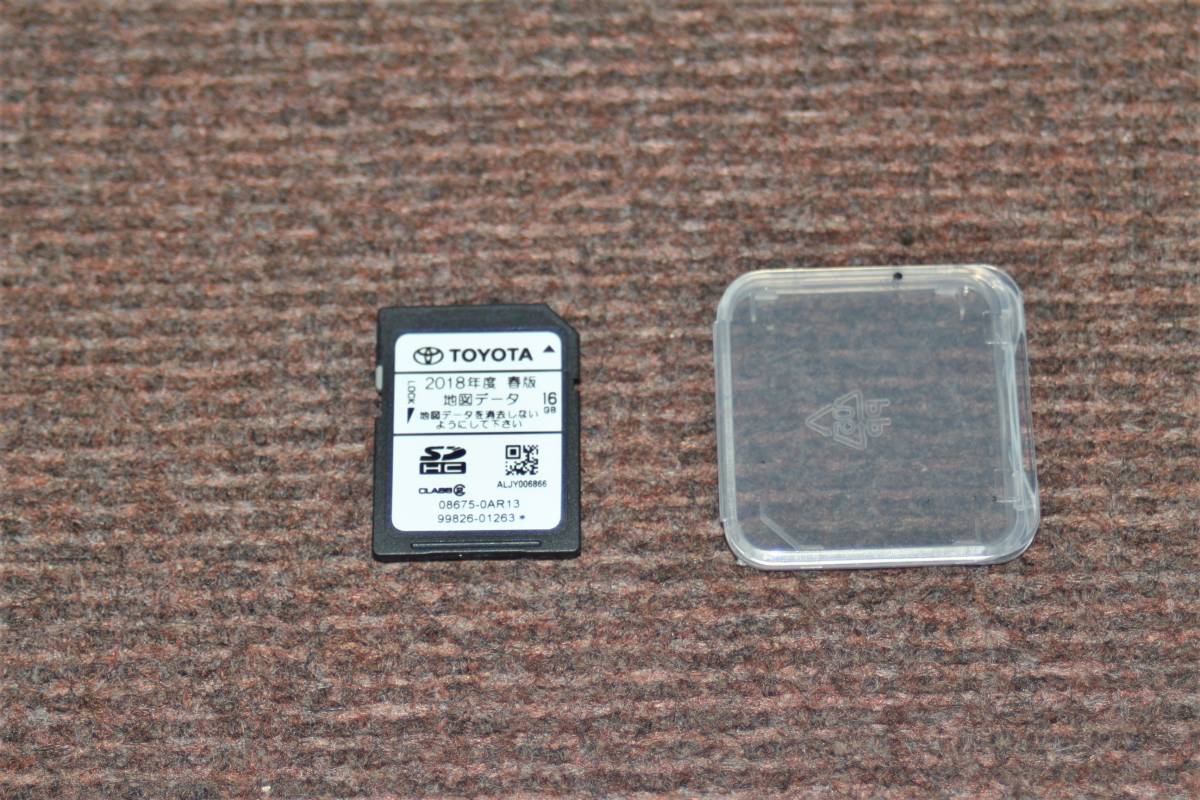2018年度春版☆トヨタ純正メモリーナビ NSZT-W62G用 地図SDカード 08675-