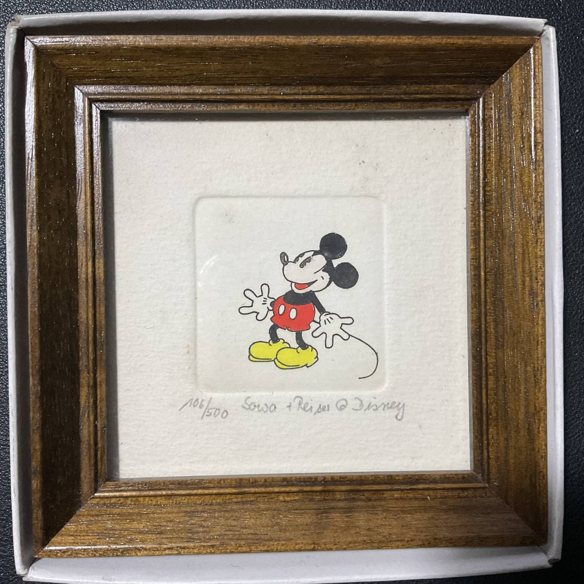 Walt Disney Original Etching LIMITED EDITION Mickey Mouse 