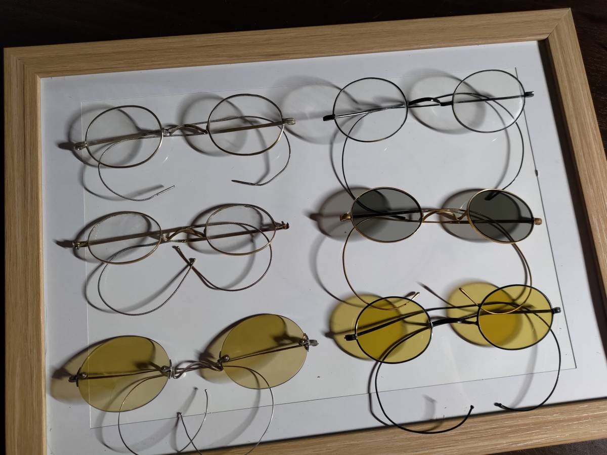 丸メガネ 大正ロマン 昭和レトロ アンティーク 1920s セルロイド 丸