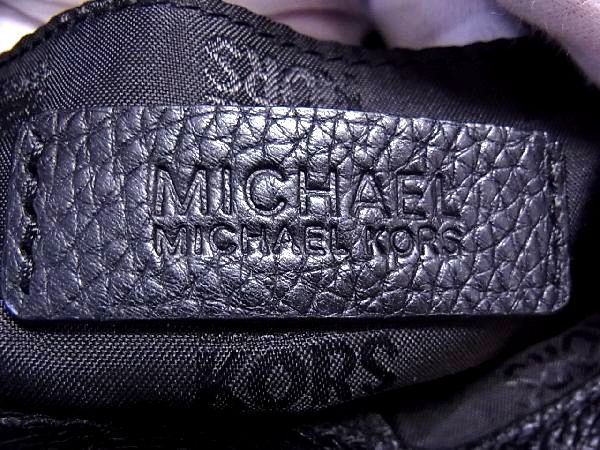 1円 ■美品■ MICHAEL KORS マイケルコース レザー タッセル トート ハンドバッグ ショルダー 手提げ レディース ブラック系 CA0005Wオ KORS MICHAEL マイケルコース ベージュ系 ショルダー スタッズ