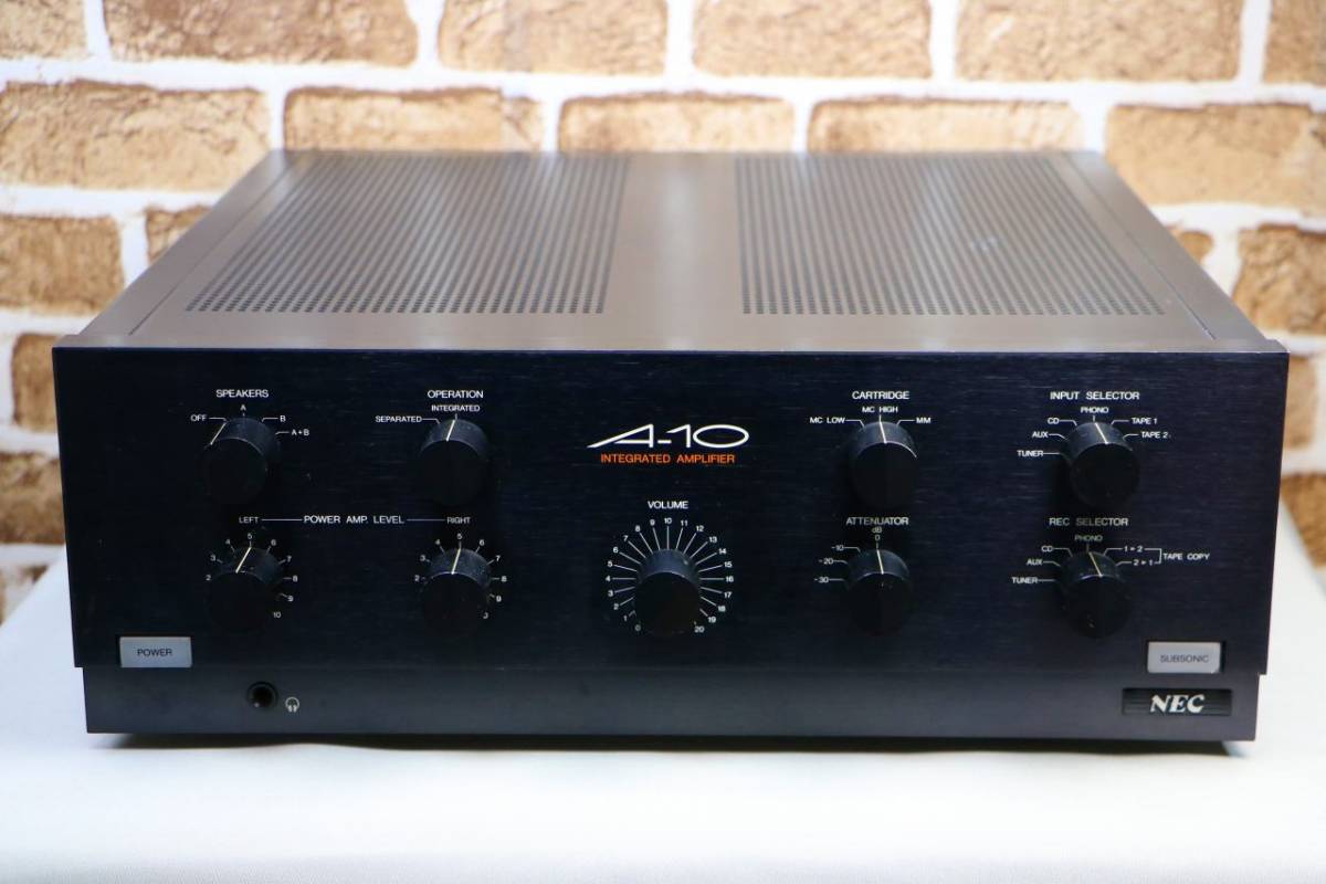 初代モデル NEC A-10 プリメインアンプ 音出し良好 名機 【公式通販】