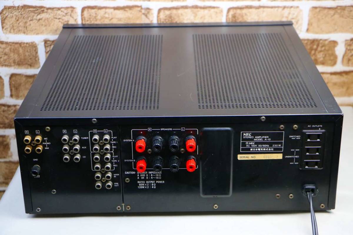 初代モデル NEC A-10 プリメインアンプ 音出し良好 名機 【公式通販】