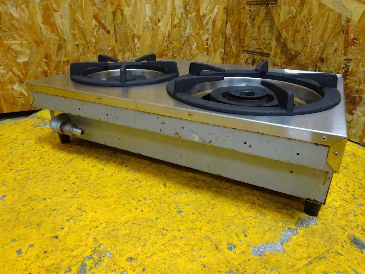 684-1)マルゼン 業務用 ガステーブル 卓上 2口コンロ M-212C 2019年製  