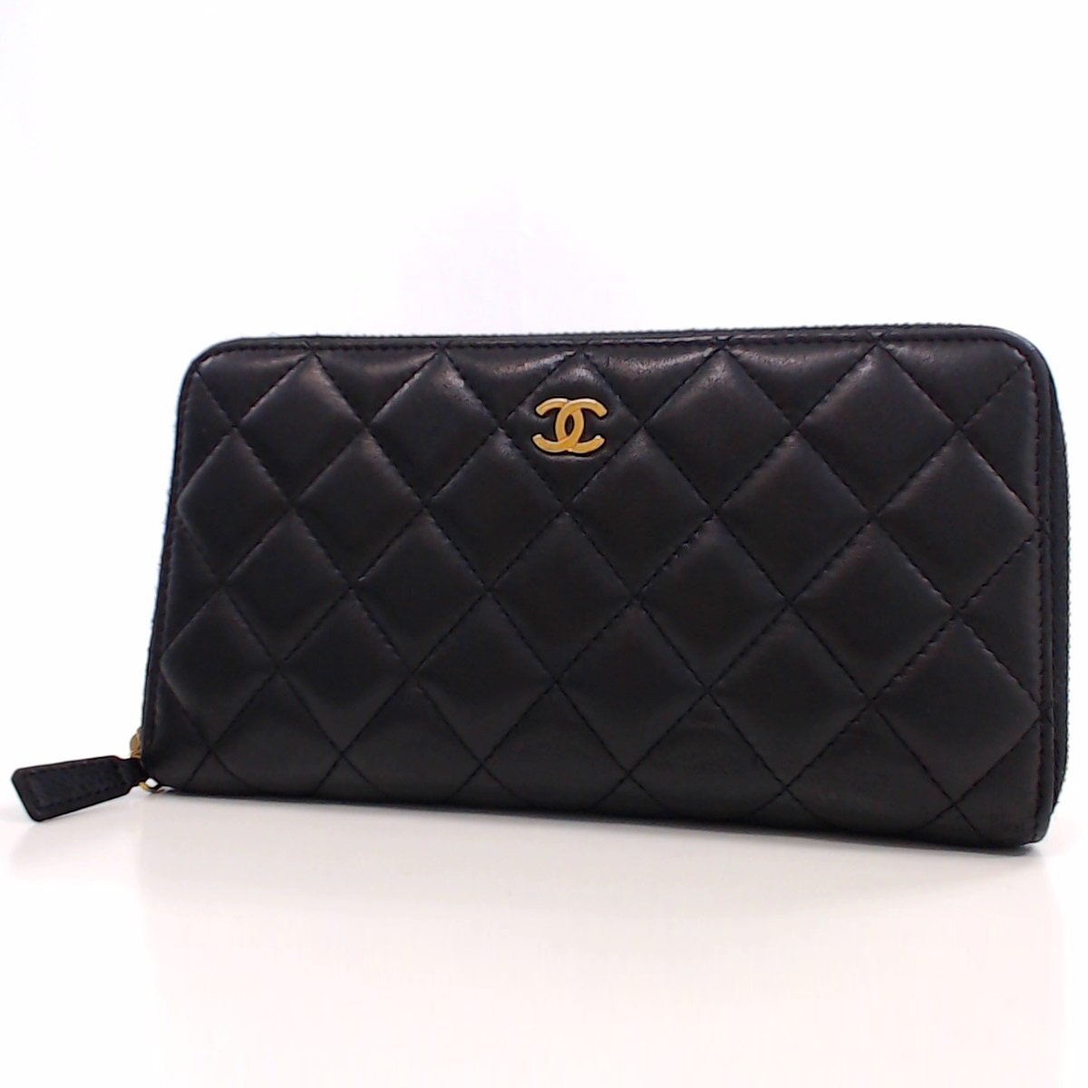 マトラッセ シャネル ラムスキン 長財布 ラウンドファスナー CHANEL 