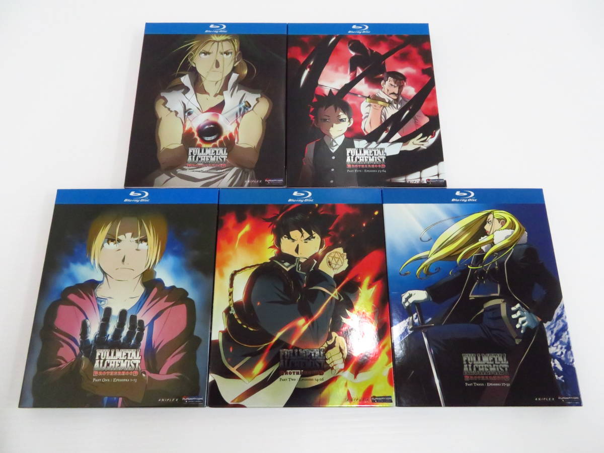 dv13) ジャンク 鋼の錬金術師 FULLMETAL ALCHEMIST Blu-ray 北米版 全5