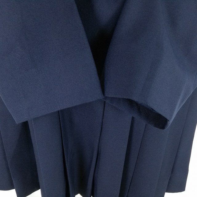 1円 イートン ジャンパースカート 上下2点セット 大きいサイズ 冬物 長袖 女子 学生服 中学 高校 紺 制服 中古 ランクC EY0647_4
