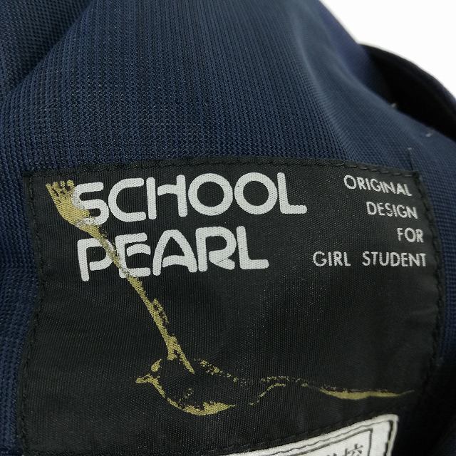 1円 イートン ジャンパースカート 上下2点セット 大きいサイズ 冬物 長袖 女子 学生服 中学 高校 紺 制服 中古 ランクC EY0647_6