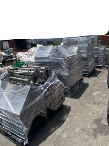 NSP 鋼製型枠、中古 NSP 鋼製型枠 型枠幅45mm用 455パネル(天端穴) F2-60 600H 長さ455×高