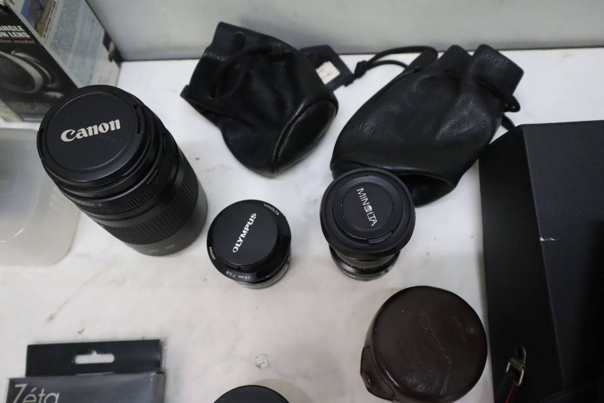 ジャンクフィルムカメラレンズまとめて canon nikon MINOLTAなど