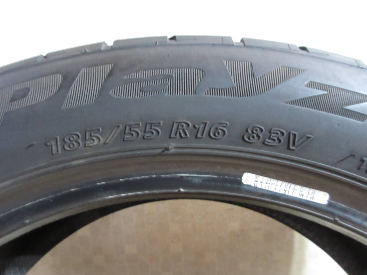 中古タイヤ 185/55R16 ブリヂストン Playz RXII 2020年式 8分山 4本