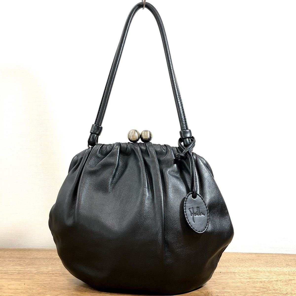 新品同様 sybilla シビラ くったり柔らか 総本革 カーフレザー ガマ口