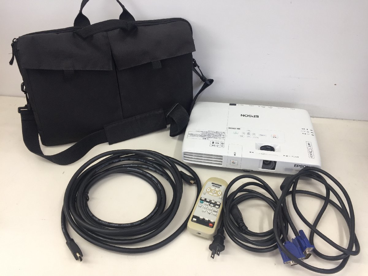 プロジェクター EB-1760W 2600lm ランプ点灯時間672H/25H HDMI対応　付属品あり　(管2OF）