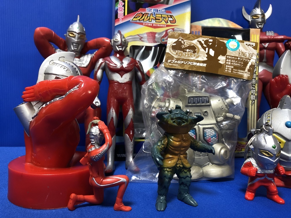 ウルトラマン ソフビ 貯金箱 非売品 当時物大量セット ユタカ 空飛ぶ
