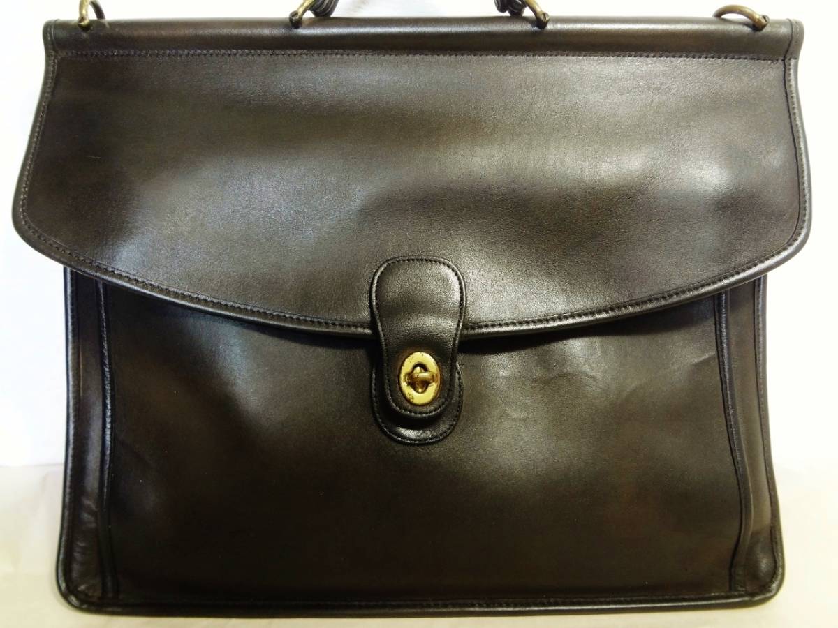 年代物 概ね良好】COACH コーチ 317 グローブレザー ブリーフケース