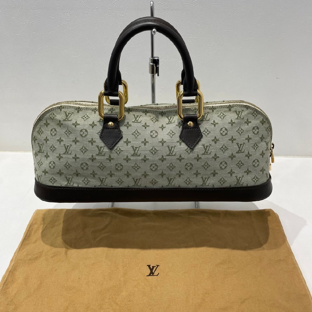 LOUIS VUITTON ルイヴィトン モノグラム ミニ アルマ ロン M92206 ハンドバッグ 中古美品 (U)