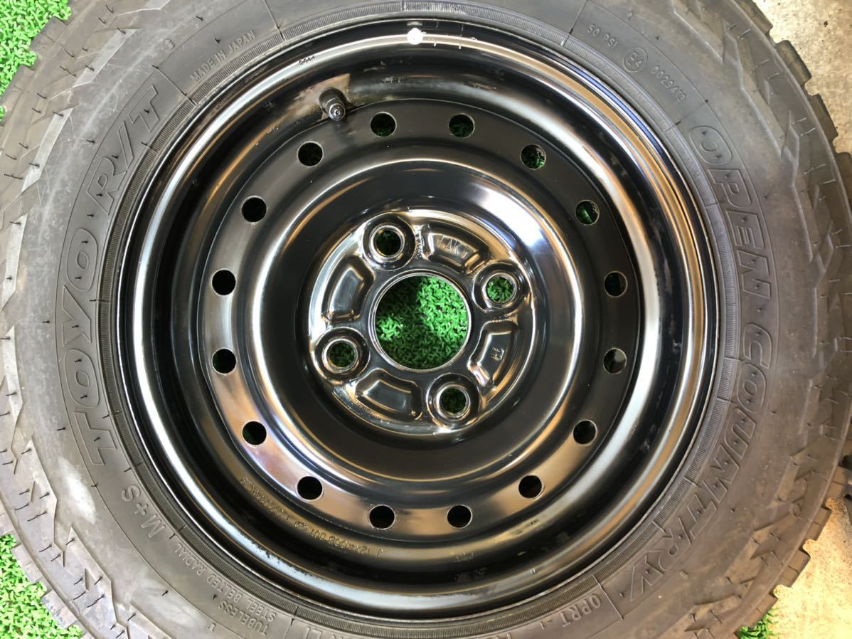 タイヤ、ホイール ダイハツ純正 12inch × TOYO OPEN COUNTRY 145/80R12 80/78N(145R12 6PR)PCD100 ハイゼット アトレー ミラ ピクシス サンバー プレオ