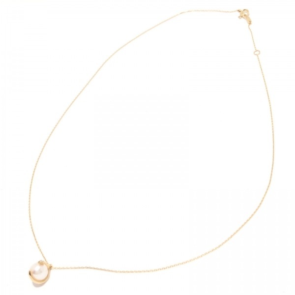 スタージュエリー STAR JEWELRY ネックレス K10YG×ダイヤモンド×パール
