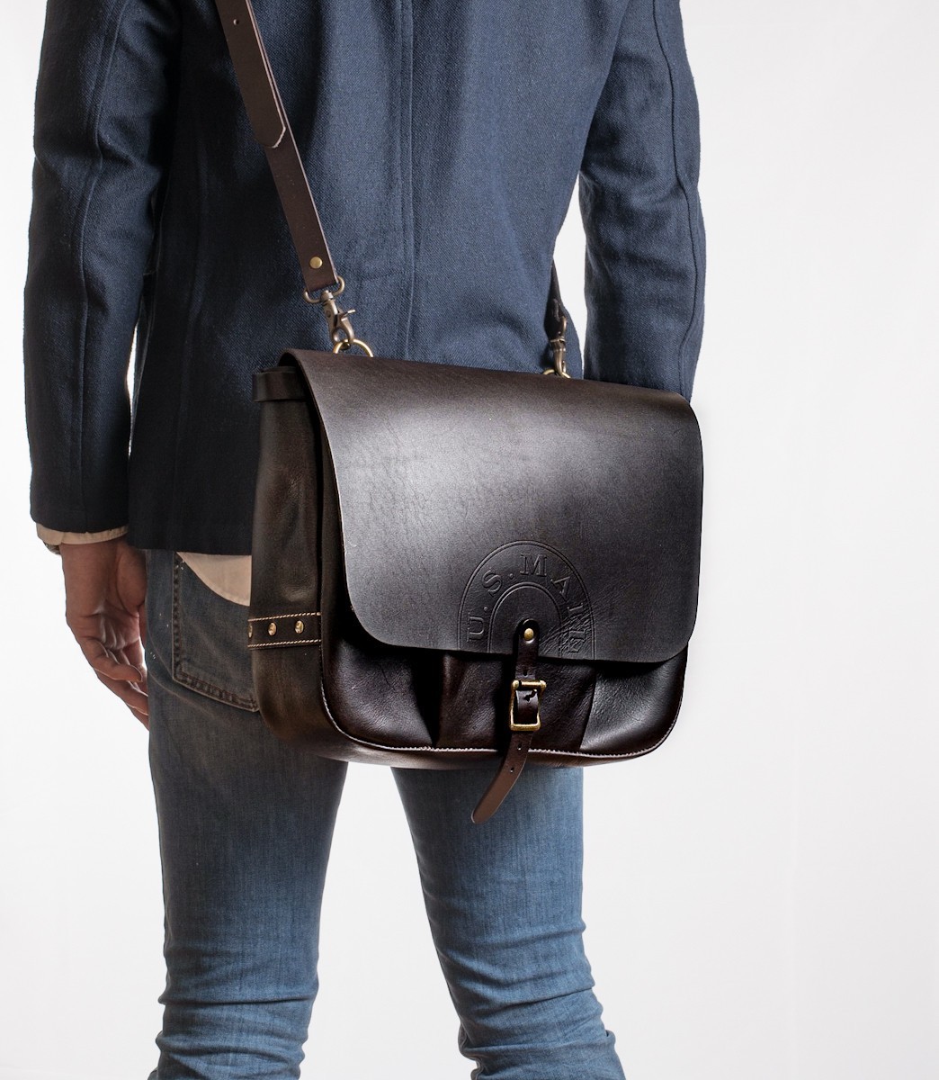 米国郵便 U.S.MAIL メッセンジャーバッグ メンズ バッグ 本革 A4  