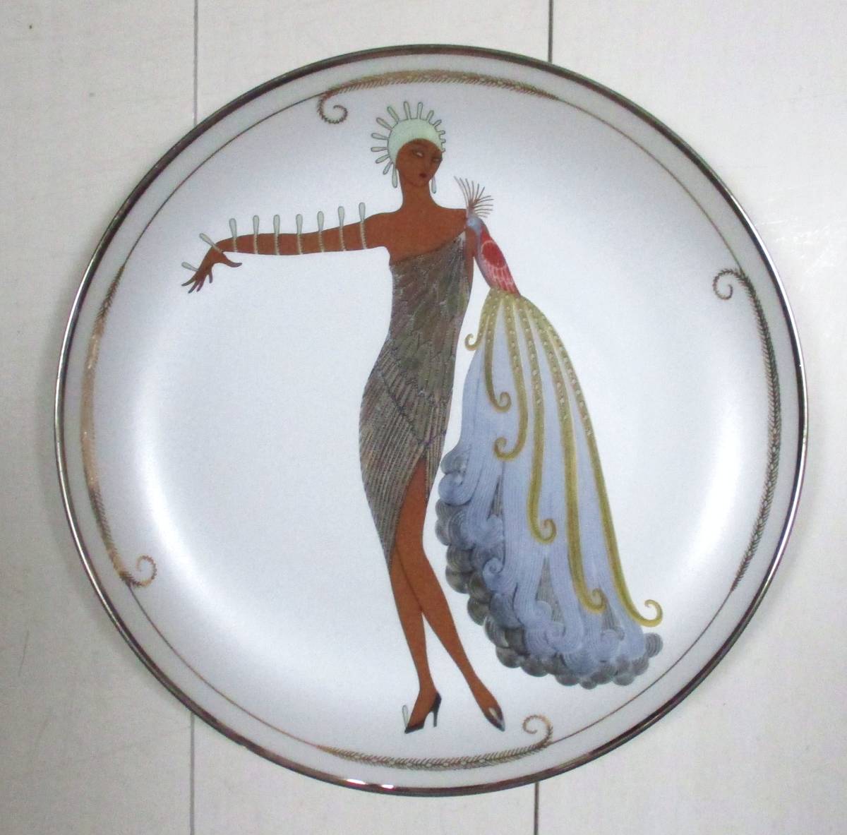 ハウス オブ エルテ フランクリンミント アールデコ DIVAⅡ プレート ☆エルテ DIVA II*フランクリンミント*陶器皿*アールデコ*Erte 2026年