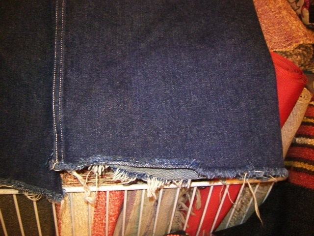 初期EVISタブU無しダブルニーデニムオーバーオール⁄カモメペイント