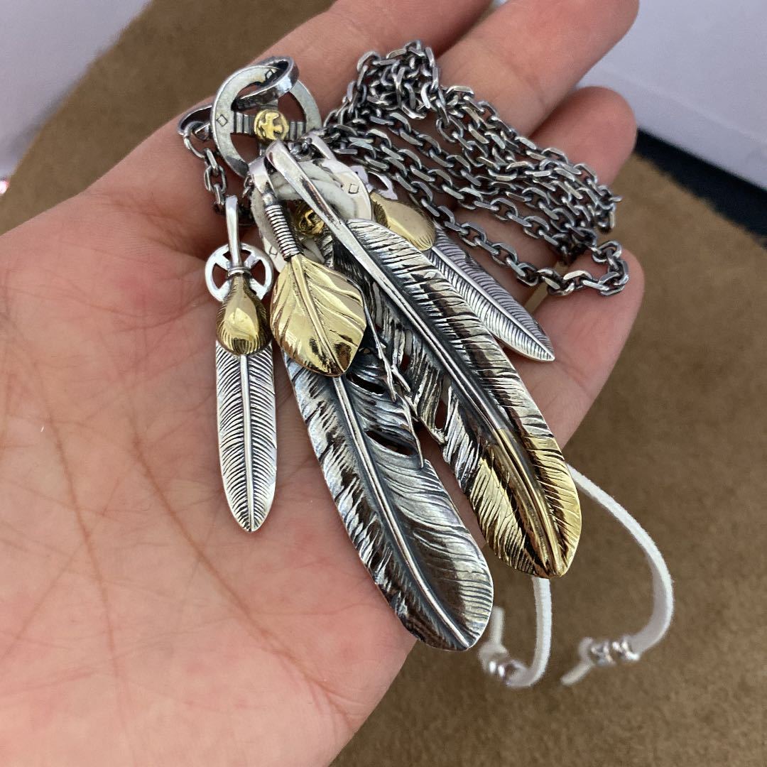 silver925 フェザーネックレス 神セット ゴローズ 好きにオススメ 新品  