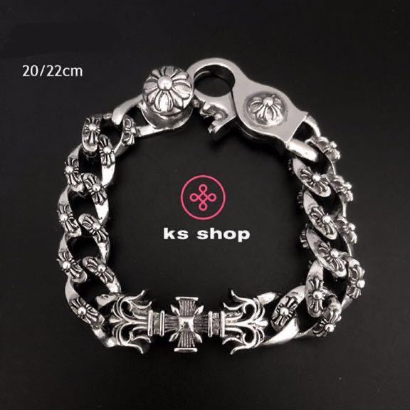 シルバーブラスレット silver925 シルバー IDダガークロムハーツ好きに