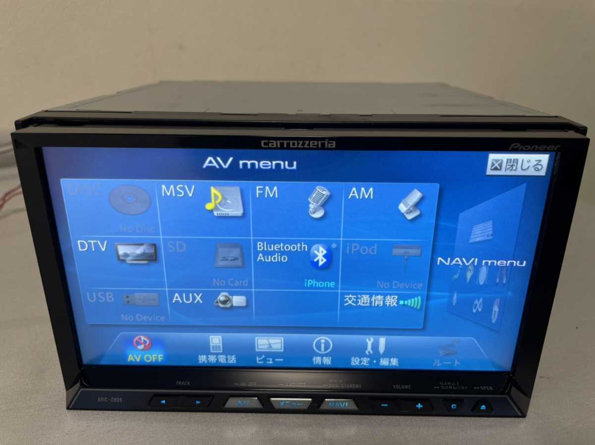中古品]AVIC-ZH09CS カーナビ paioneer カロッツェリア 地図データ