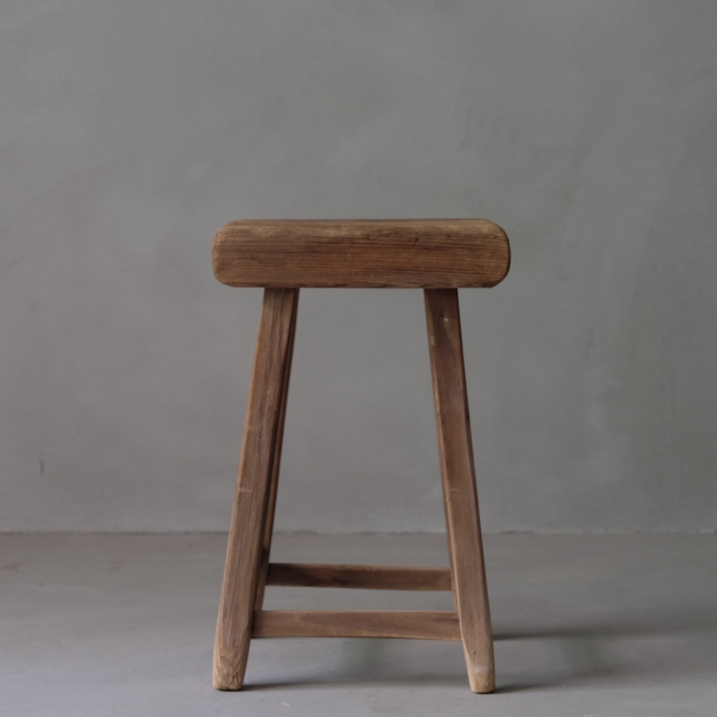 杉材 古いスツール B 椅子 チェア 展示台 花台 古家具 古民具 古道具