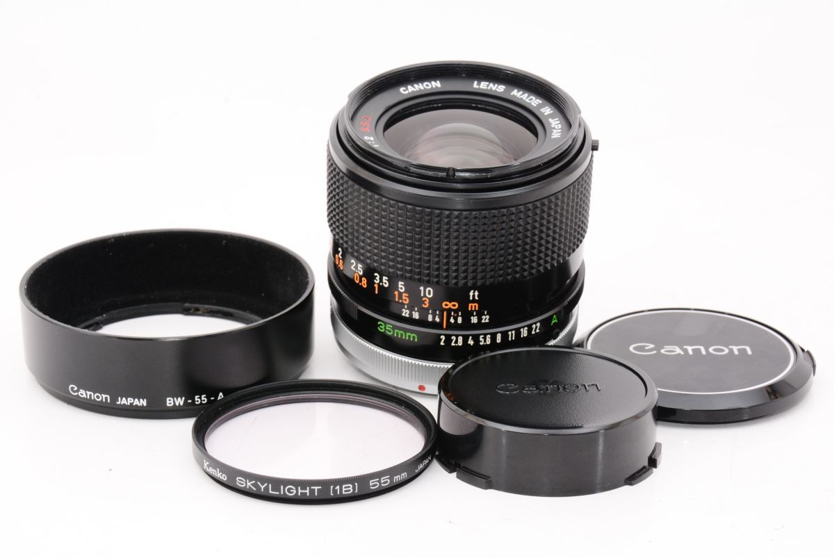 Canon LENS FD 35mm 1:2 単焦点レンズ Canon FD 35mm f⁄2 Camera