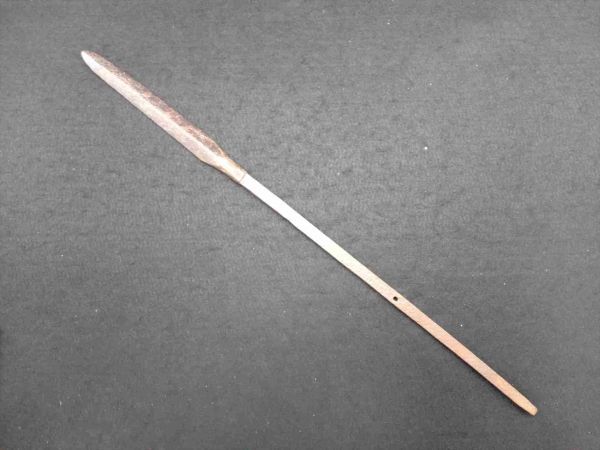 彪22o） 時代 槍 柄 鞘 拵 装具 全長197㎝ （0911R05090219） 刃美品槍