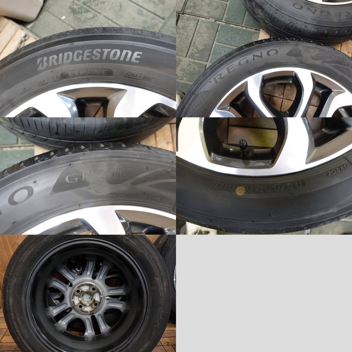 25年製REGNO 185/60R16 MAZDA2 純正ホイール 16インチ