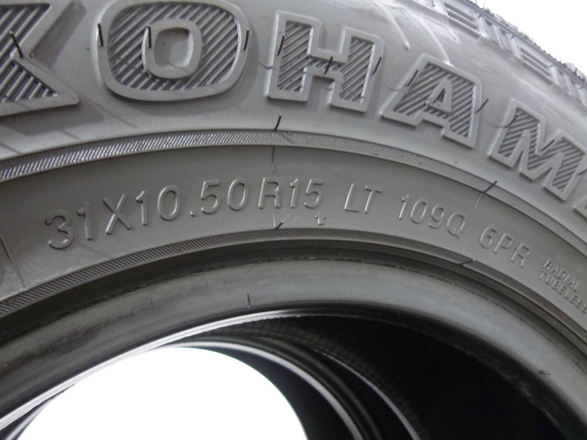 格安31×10.50R15マッドタイヤ！トヨタ用アルミ付き8本アルミ無し2