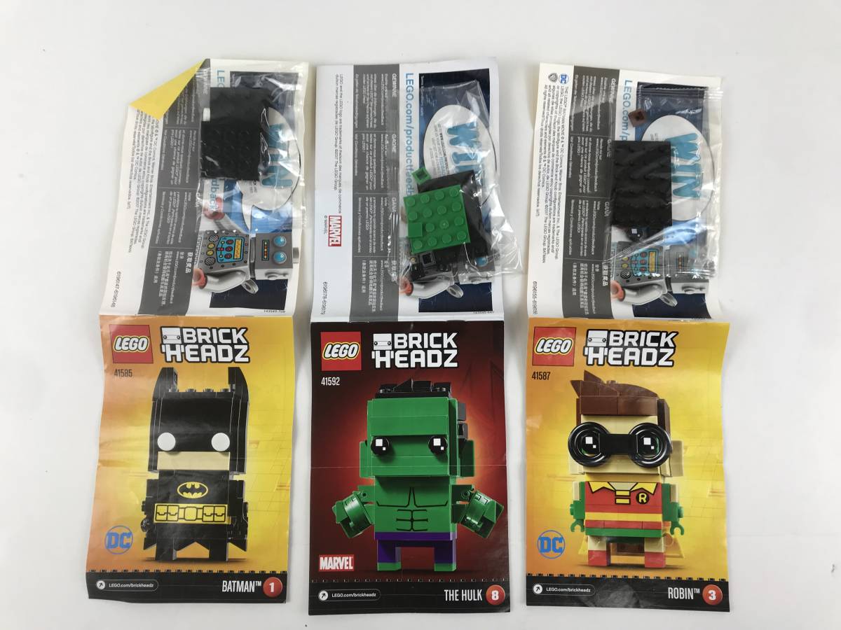 3400) LEGO ブリックヘッズ マーベル 4個セット レゴ/Marvel/Brick 