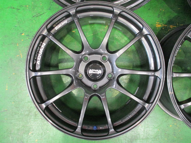 ヨコハマ/アドバンレーシング/RZ☆17インチ/7.5J+48☆5H/114.3☆中古/4 