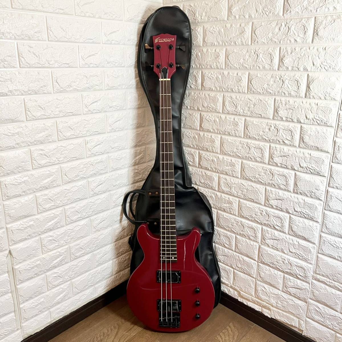 EDWARDS フレットレスベース エドワーズ エレキベース オレンジ ESP